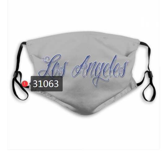 2020 Los Angeles Dodgers Dust mask with filter 19->mlb dust mask->Sports Accessory